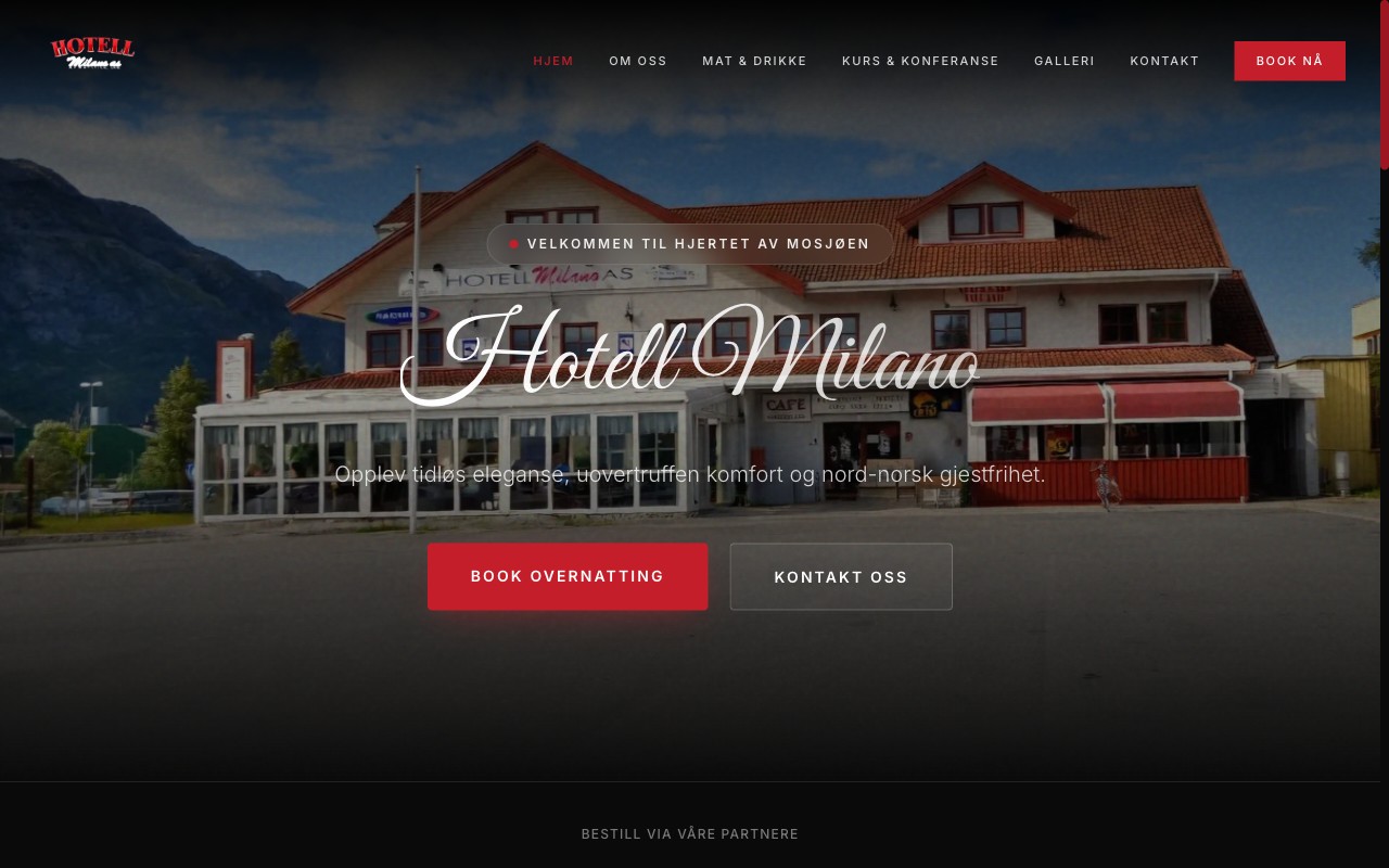 Hotell Milano nettside