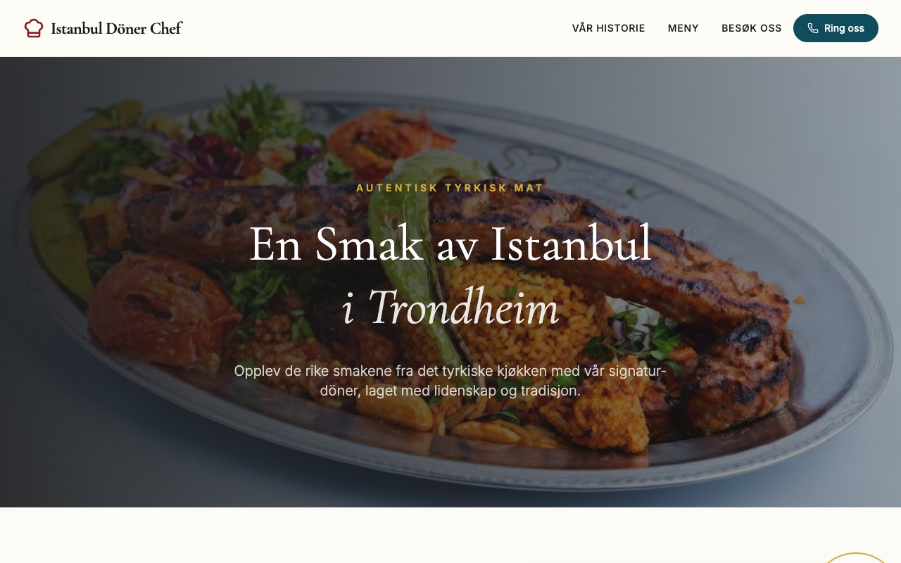 Istanbul Döner Chef nettside